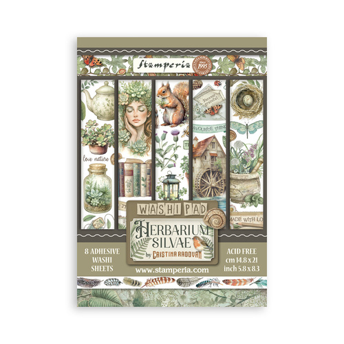 Stamperia - Herbarium Silvae - A5 Washi Pad