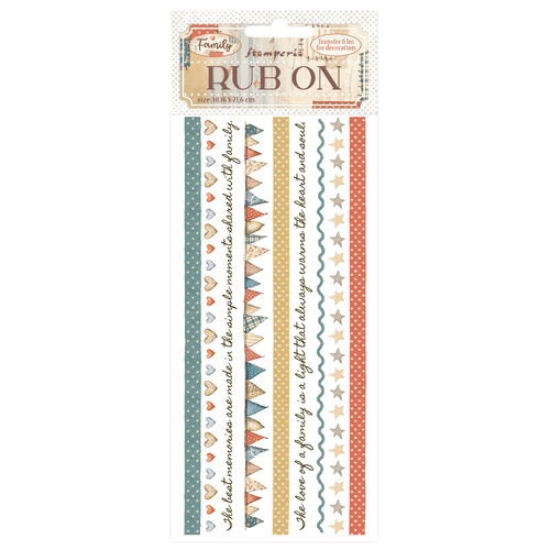 Stamperia - Family - Stripes Rub On