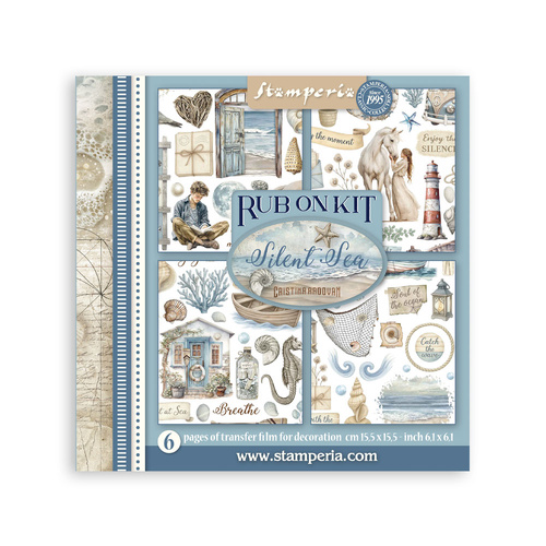 Stamperia - Silent Sea - Rub-On Kit - 6/Pkg
