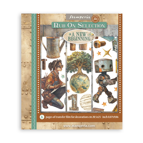 Stamperia - A New Beginning - Rub-On Assortment- 6/Pkg