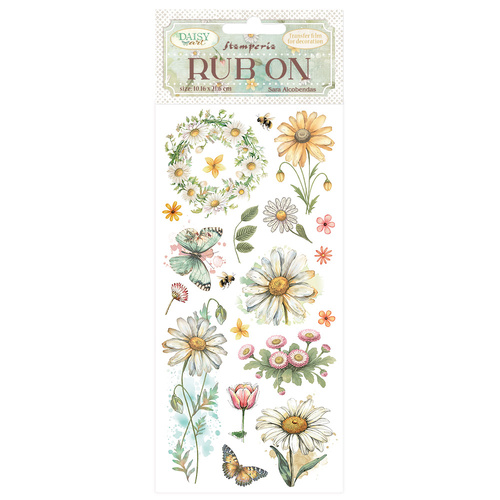 Stamperia - Daisy Art - Daisy & Butterfly Rub-On