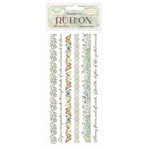 Stamperia - Daisy Art - Stripes Rub-On