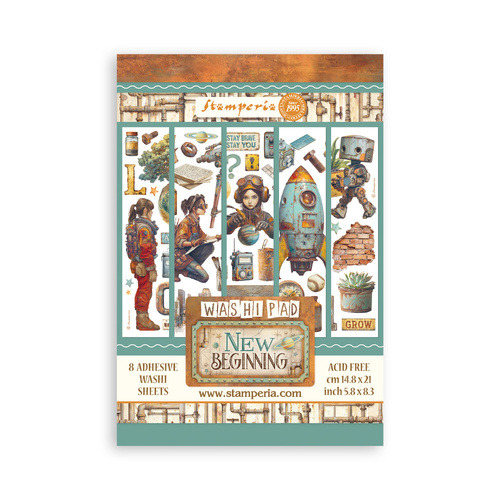 Stamperia - A New Beginning - A5 Washi Pad