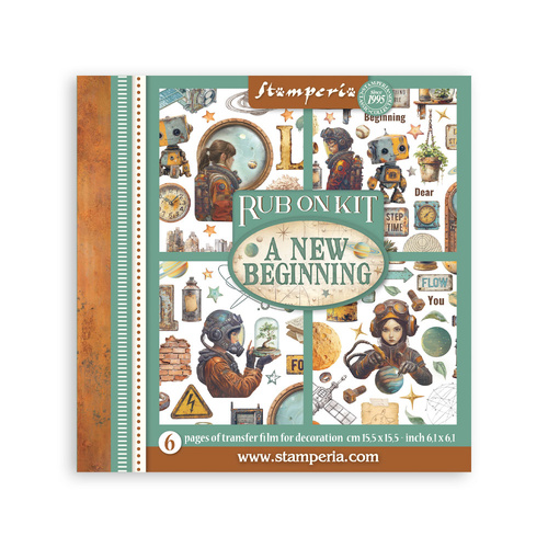 Stamperia - A New Beginning - Rub-On Kit - 6/Pkg