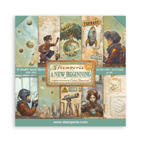 Stamperia - A New Beginning - 12x12 Paper Pad