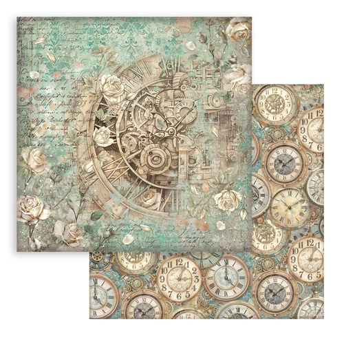 Stamperia - Gardens of Time   - Clock & Roses