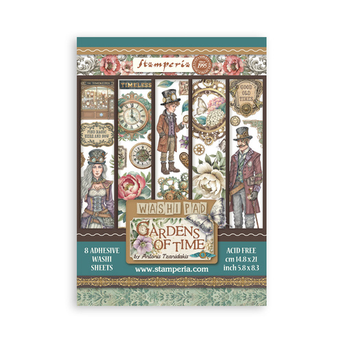 Stamperia - Gardens of Time - A5 Washi Pad
