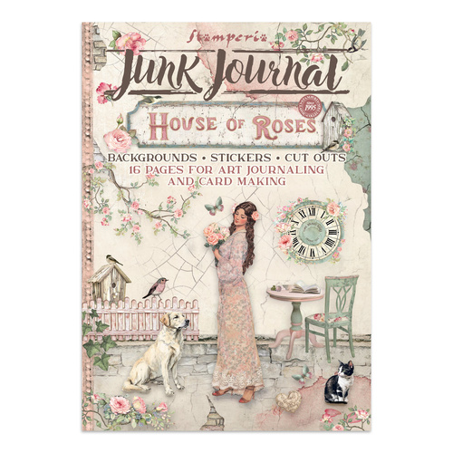 Stamperia - House of Roses - Junk journal stickers, cut-outs, backgrounds