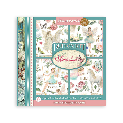 Stamperia - Wonderland - Rub-On Kit - 6/Pkg