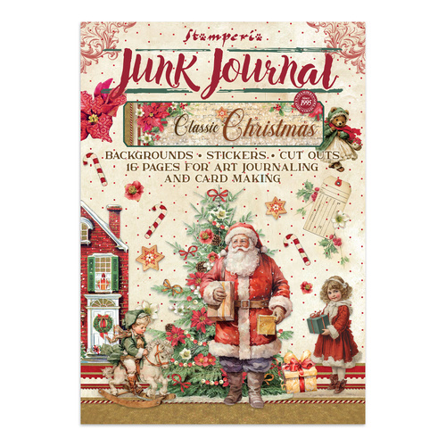 Stamperia - Classic Christmas - Junk journal stickers, cut-outs, backgrounds