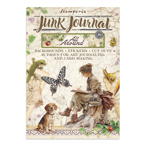 Stamperia - All Around - Junk journal stickers, cut-outs, backgrounds