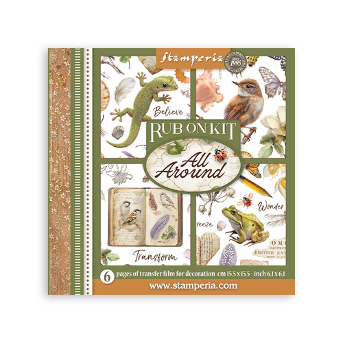 Stamperia - All Around - Rub-On Kit - 6/Pkg