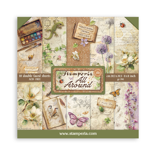 Stamperia - All Around - 8x8 Paper Pad