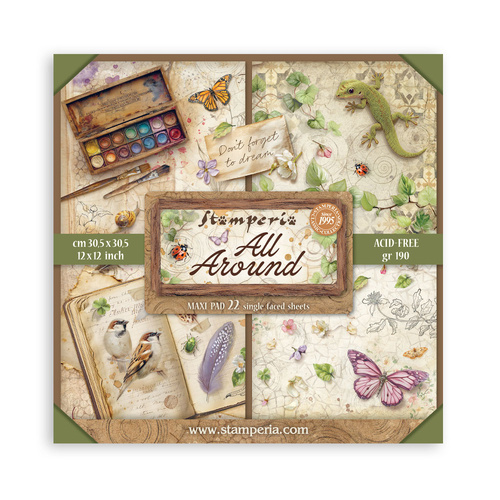 Stamperia - All Around - Maxi 12x12 Paper Pad