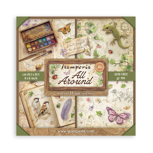 Stamperia - All Around - Maxi 8x8 Paper Pad