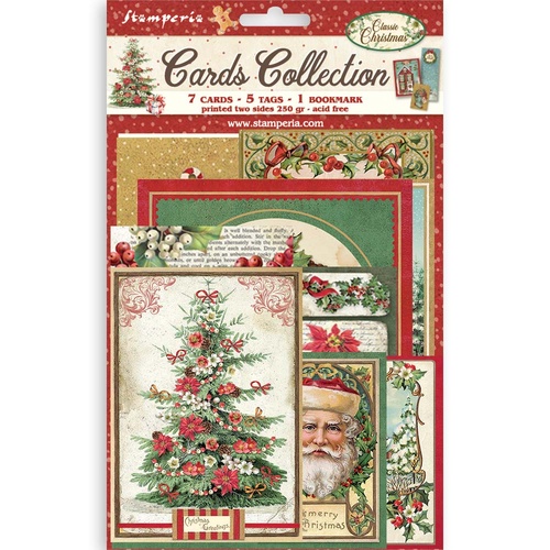 Stamperia - Classic Christmas - Cards Collection