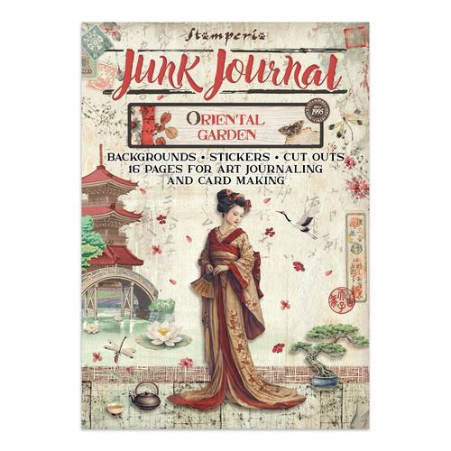 Stamperia - Oriental Garden - Junk journal stickers, cut-outs, backgrounds