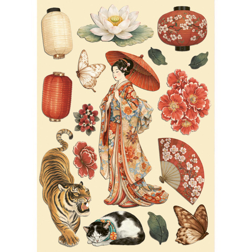 Stamperia - Oriental Garden - A5 Wooden Shapes