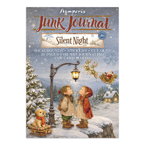 Stamperia - Silent Night - Junk journal stickers, cut-outs, backgrounds