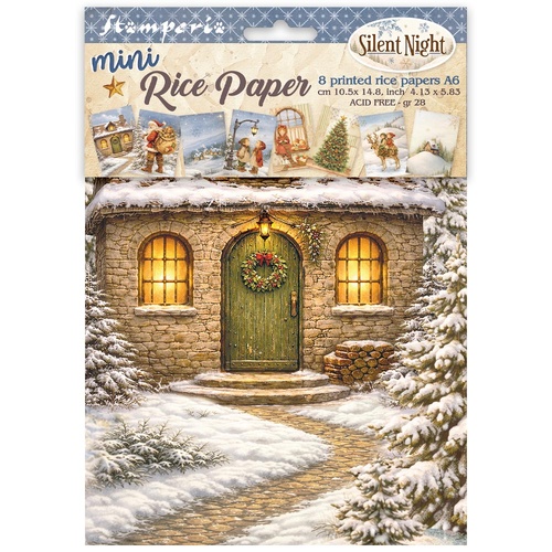 Stamperia - Silent Night - Mini Rice paper A6 8 sheets