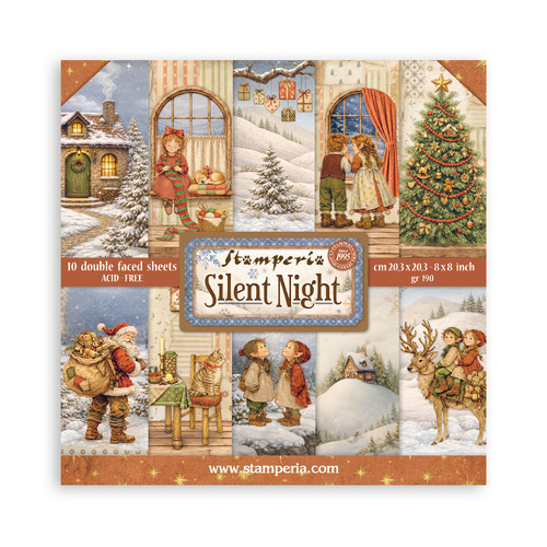 Stamperia - Silent Night - 8x8 Paper Pad