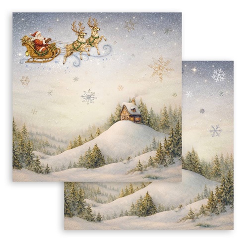 Stamperia - Silent Night - Santa Claus Sleigh