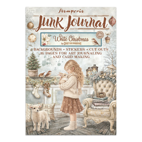 Stamperia - White Christmas - Junk journal stickers, cut-outs, backgrounds