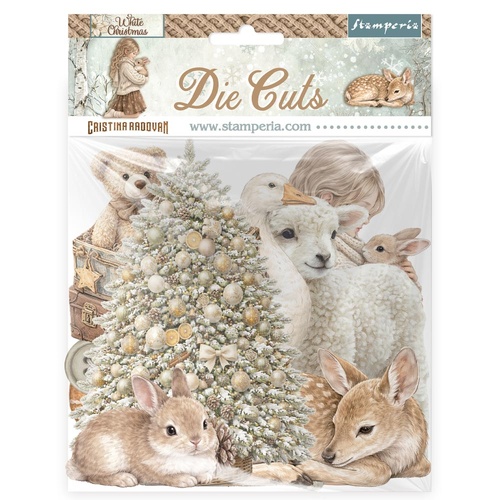 Stamperia - White Christmas - Die Cuts