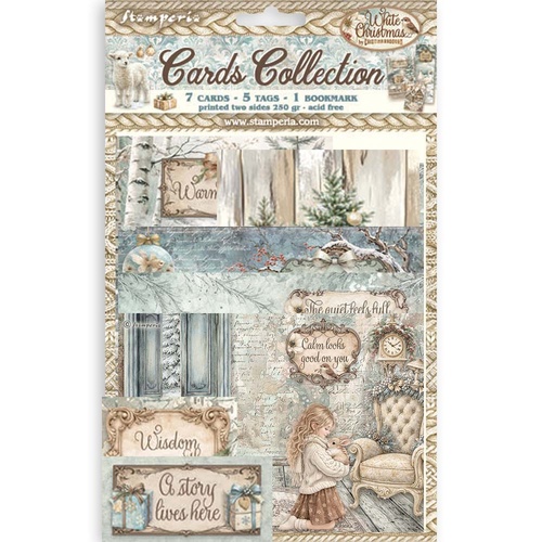 Stamperia - White Christmas - Cards Collection