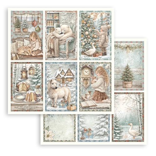 Stamperia - White Christmas - 6 Cards