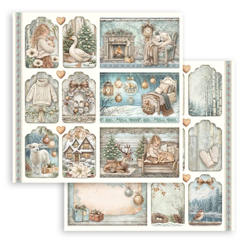 Stamperia - White Christmas - Mixed Cards & Tags
