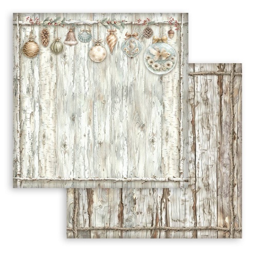 Stamperia - White Christmas - Wooden Pattern