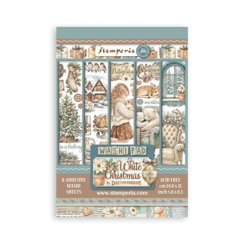 Stamperia - White Christmas - A5 Washi Pad