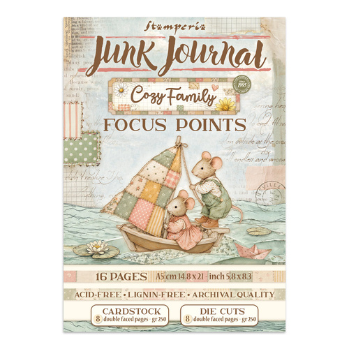 Stamperia - Cozy Family - Junk Journal Focus Points A5