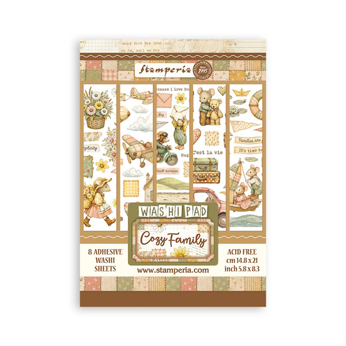 Stamperia - Cozy Family - A5 Washi Pad