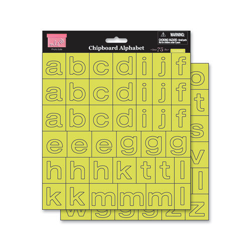 MLS - Chipboard Alphabet - Grasshopper