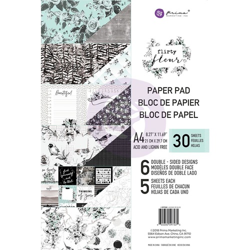 Flirty Fleur - A4 Paper Pad
