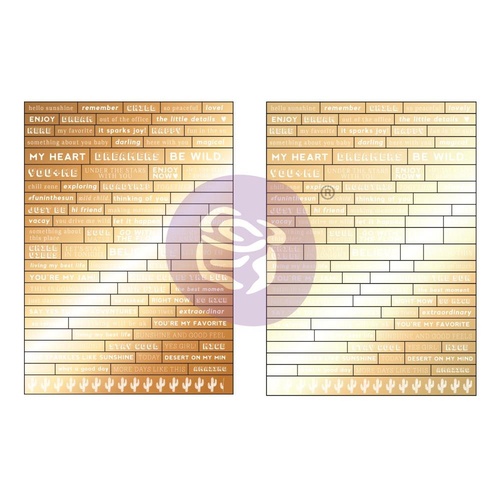 Prima - Golden Desert - Word Stickers