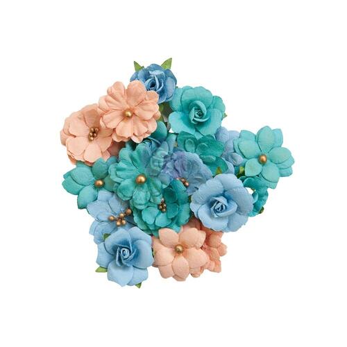 Prima - Painted Floral Flowers - Mixed Colors