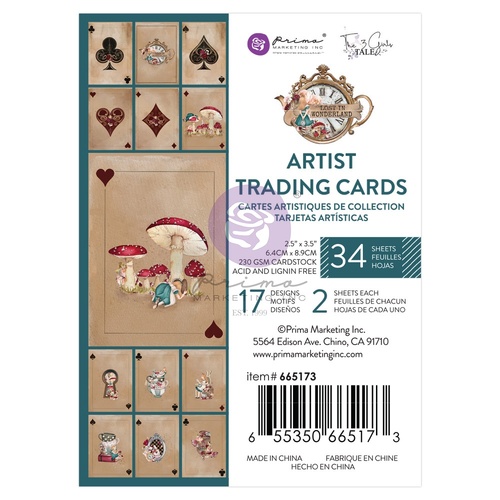 Prima - Lost in Wonderland - Artist Trading Cards (34 pieces)