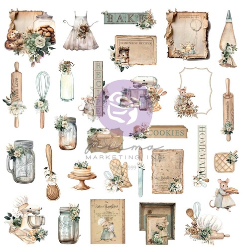 Prima - The Home Baker - Ephemera 60/Pkg