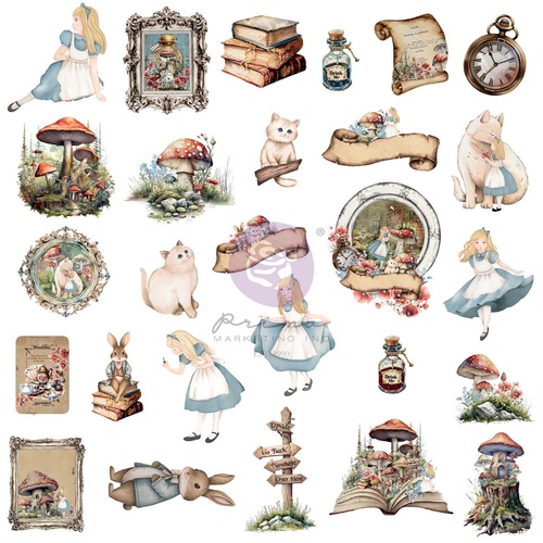 Prima - Return To Wonderland - Ephemera 54/Pkg