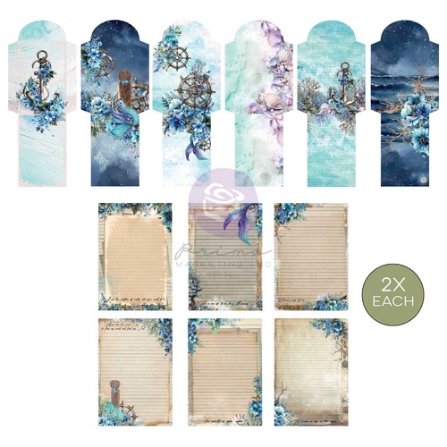 Prima - A Mermaid's Tale - Stationery Pack 12/Pkg