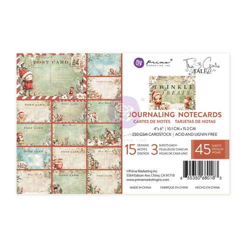 Prima - Twinkle & Treats - 4x6 Journaling Cards