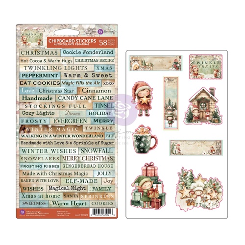 Prima - Twinkle & Treats - Chipboard Stickers