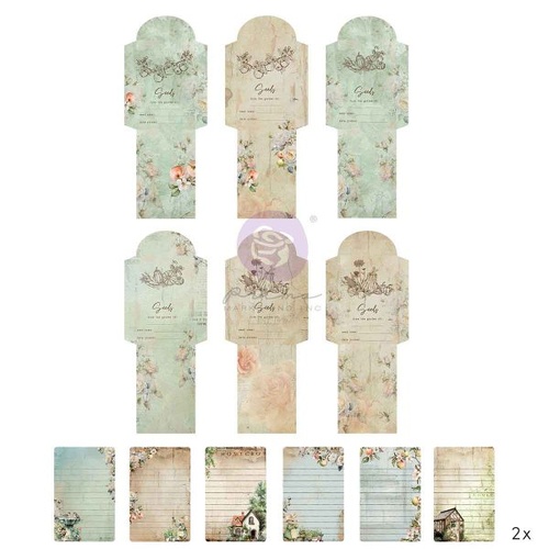 Prima - Homegrown - Stationery Pack – 24 pcs – 12 envelopes + 12 labels