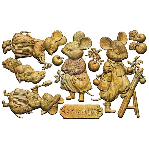 Prima - Homegrown Decor Moulds® – Tiny Gardeners – 1 pc, 5″x8″x8mm