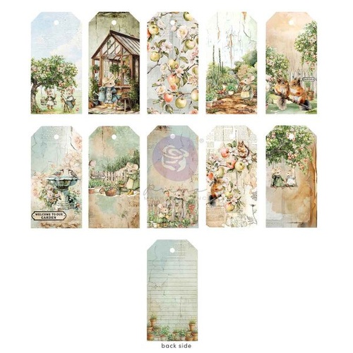Prima - Homegrown - Tag Pad – 40 sheets – 10 designs x 4 sheets
