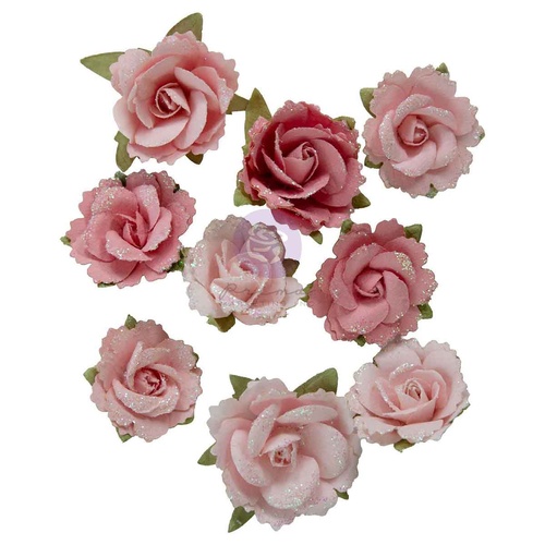 Prima - Buttons & keepsakes - Flowers - Enveloped Roses – 9 pcs