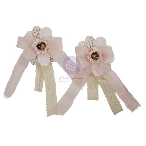 Prima - Buttons & keepsakes - Flowers - Elegant Fleurs – 2 pcs